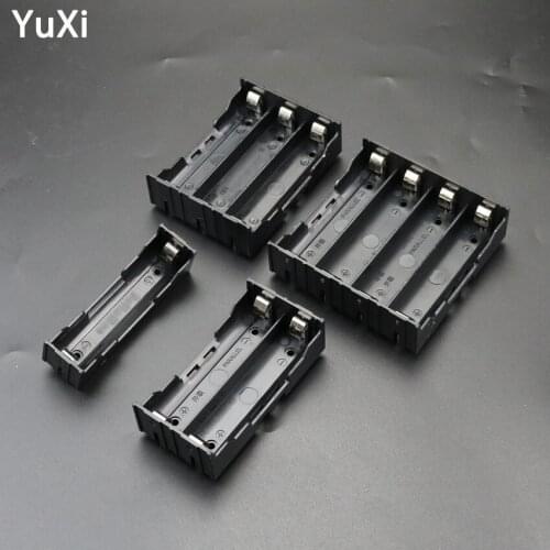 18650 Battery Holder Case Box 1 2 3 4 Slot Standard Power Bank Cases Battery Clip Holder For DIY Battery Compartment Accessories