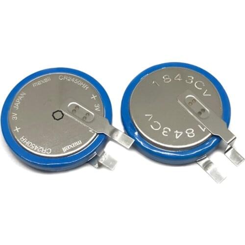 2pcs/lot MAXELL CR2450HR high-temperature lithium manganese dioxide battery 3V lithium batteries cell CR2450 2450