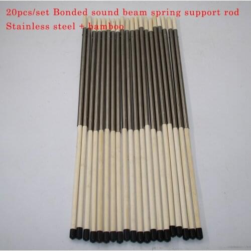 20pcs/set Bonded Sound Beam Spring Support Rod Stainless Steel Bamboo Retractable Support Beam DIY Guitar Tool