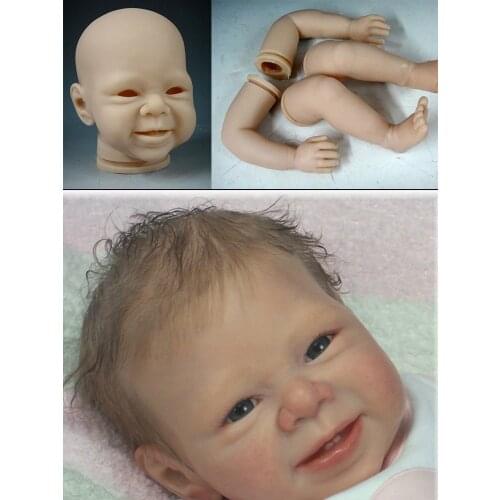 22" Reborn doll kit DIY bebe reborn silicone vinyl doll parts unpainted doll mould kit reborn