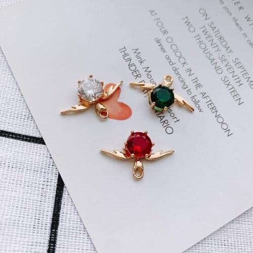 DIY jewelry accessories temperament diamond-studded single pendant pendant pendant earrings necklace accessories materials