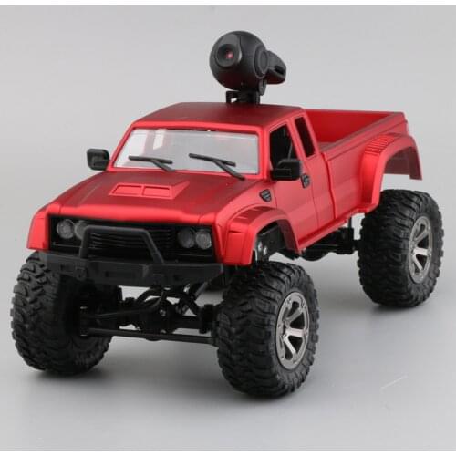 RC Car with 720P Camera Fayee FY002A 1/16 2.4G 4WD HD WIFI FPV Off-road Military Remote Control Truck W/LED Light RTR Toy