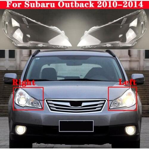 Car Front Headlight Cover For Subaru Outback 2010-2014 Auto Headlamp Lampshade Lampcover Head Lamp light Covers glass Lens Shell