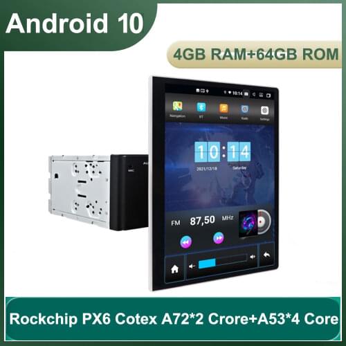 12.2" Tesla Style Rotation IPS Screen 2 Din Universal Android 9.0 Car multimedia GPS Player Radio Car Stereo Voice Control