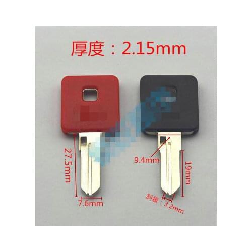 Black / Red / Blue Motorcycle Blank Key Uncut Blade For Harley-Davidson Sportster 1200 883 Black