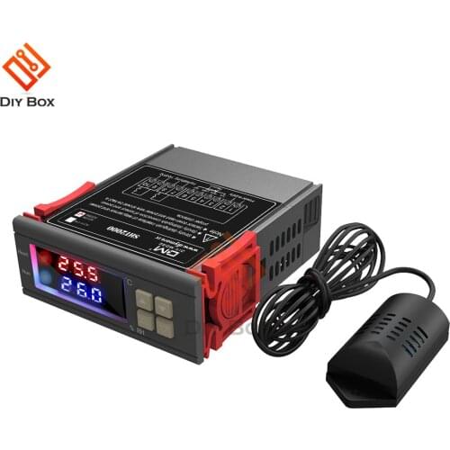 STC-1000 SHT2000 AC 110V 220V Digital Thermostat Humidistat Humidity Temperature Controller Regulator Thermoregulator Hygrometer
