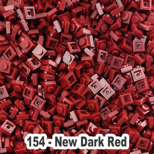 L*going 3024 Plastic Small Building Block Brick Accessory 1X1 Plate No.154 New Dark Red Pixel Art DIY Educational Toys For Adult
