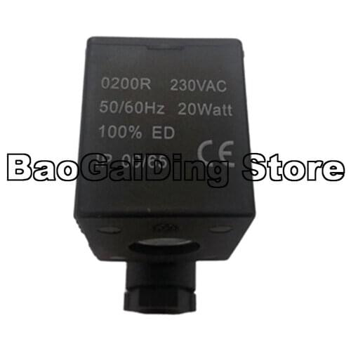 Solenoid Valve Coil 0200R Drain Valve Coil AC220V Inner Diameter 13mm, Height 41mm