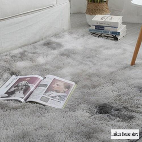 50x80CM Carpet Tie Dyeing Plush Soft Carpets For Living Room Bedroom Anti-slip Floor Mats Bedroom Water Absorption Carpet Rugs