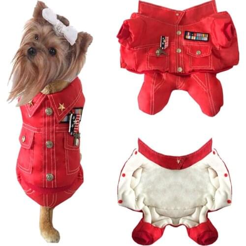 Hot selling pet clothes winter warm soft fleece dog clothes puppy clothes cat dog coat pet dog winter thick four legs suit