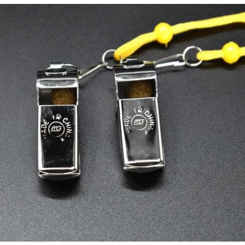 Referees metal whistle Stainless steel and copper whistle for sports basketball and football games