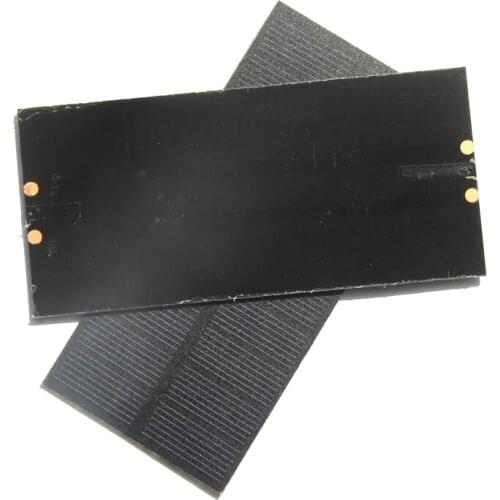 1.3W 5V Solar Cell Module Monocrystalline PET Solar Panel DIY Solar Battery Charger For 3.7v 131*61MM Wholesale 50pcs