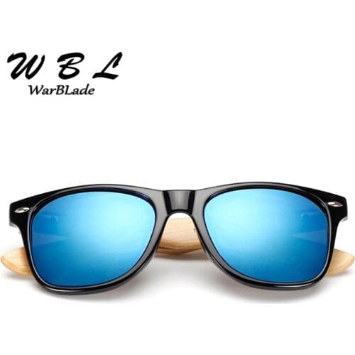 WarBLade New Bamboo Sunglasses Men Women Black Sunglass Male UV400 Sun Glasses Driver Goggles Wooden Eyewear Shades 2019