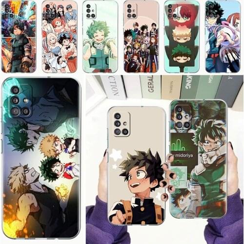 Soft Phone Case For Samsung Galaxy A51 A21s A71 A12 A31 A52 A41 A32 A02s A11 A72 A42 Clear Back Cover Funda Maiyaca My Hero Fall