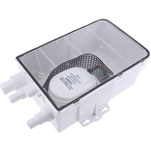 12V 600GPH Shower Sump Pump System Auto Bilge/Drain Box For Boat