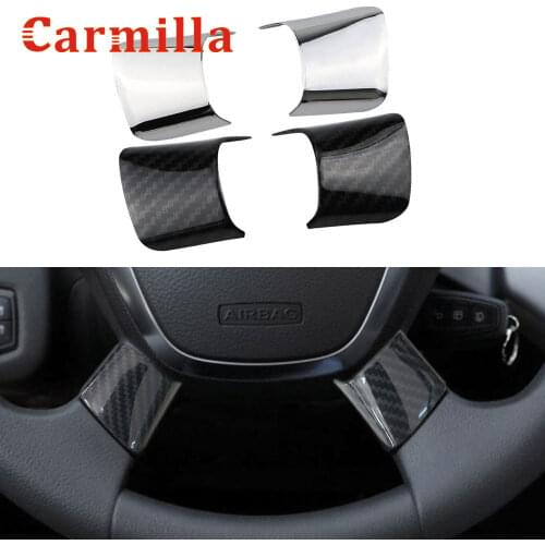 Carmilla Car Steering Wheel Cover Sequin Trim Sticker for Ford Cmax C-Max 2017 2018 Focus 3 Mk3 Kuga Escape 2012 2013 2014 2015
