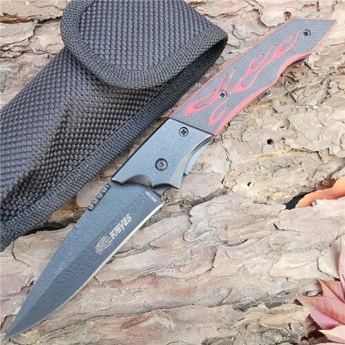 Outdoor Tactical Camping Hunting Survival Pocket Folding Knife 5cr13mov Multi-function Hiking Knives Self-defense EDC Tool