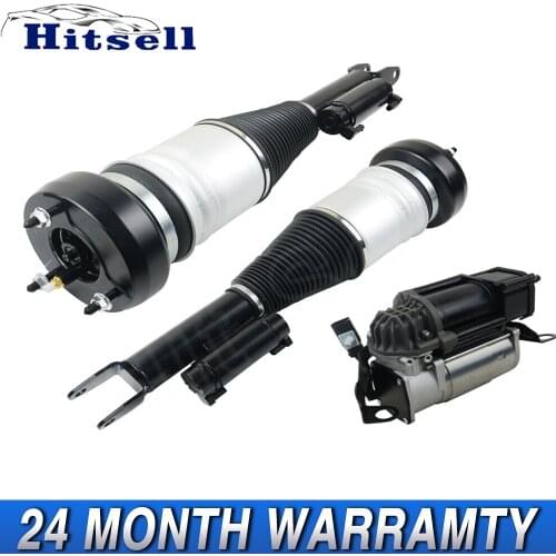 3pcs/Set For Mercedes Benz C-Class C160 W205 Front Air Suspension Struts + Air Compressor Pump 2053200104 2053205068 2053204768