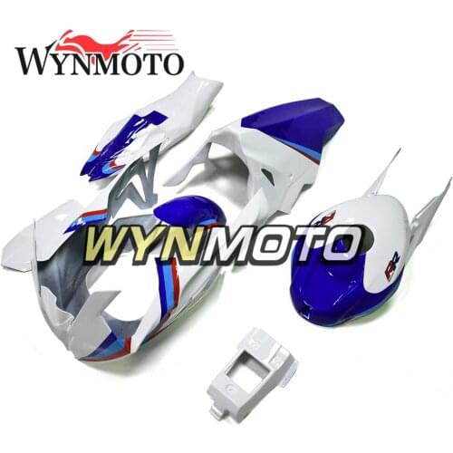 Fiberglass Racing Full Fairing Kit For BMW S1000RR 2015 2016 S1000 RR 15 16 Motorcycle Cowlings Blue White Bodywork Customized