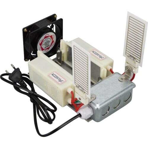Portable Ozone Generator with Fan 220V 20g Air Cleaner Ozonator Home 2pcs Ozone Plates Air Filter Ozonizer
