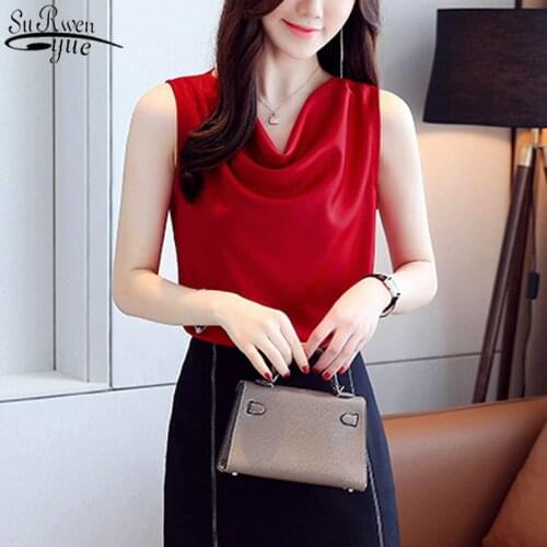 Sexy Women Tops Spring Summer new Sleeveless Clothes Solid Stain Blouse Ruffled White Shirt Slim Streetwear Tops Blusas 9545