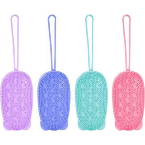 Silicone Bath Body Brush Soft body brush Body Exfoliating Massage For Shower Body Cleaning Bathroom Shower Brush