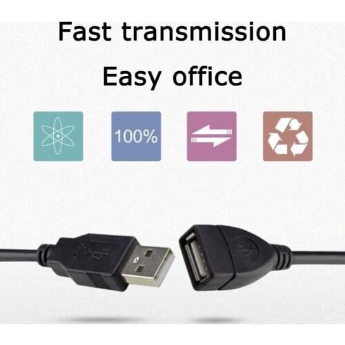 USB 2.0 Male To Female USB Cable 1.5m 3m 5m Extender Cord Extension Wire Keyboard Speed Super For PC Cable Sync Data Laptop L1K9