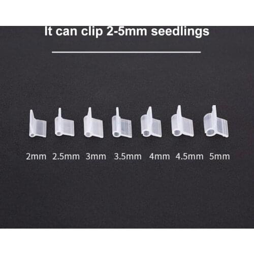 Plant Grafting Clip Tomato Horticultural Flower Seedling Plastic Grafting Clip Seedling Grafting Card For Horticultural Dropship