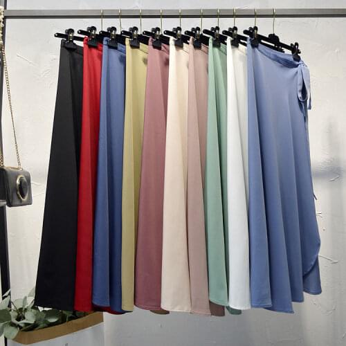 Summer Lady Elegant High Waist Chiffon Skirts Harbour Cloth Sun-Proof Beach Skirt Chic One-Piece Fairy Lace-Up Skirt Vestidos