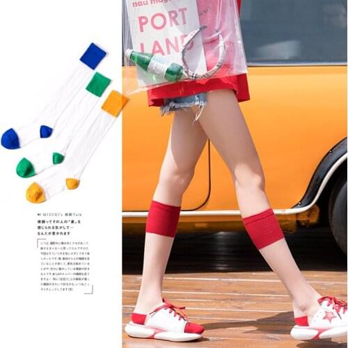 Cotton Long Socks Candy Long Stockings Sexy Thigh High Stockings Girls Thigh High Women Lingerie Stocking