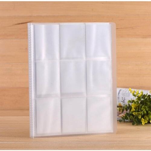 1Pcs large-capacity clip art photo album 288 pockets transparent mini film album plastic business card holder home accessories