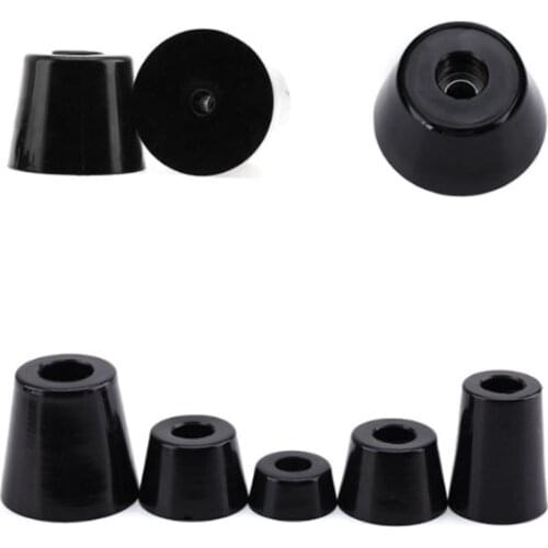 2/4Pcs Black Rubber Feet Non-slip Furniture Foot Table Leg Cover Cabinet Bottom Pads Equipment Protector