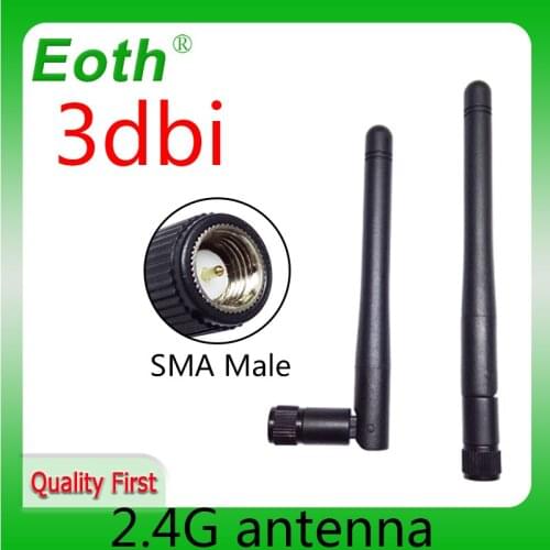 2.4G wifi antenna antena 2.4g cellular booster car para modem sma hf telephone longo alcance signal router lte gsm wi-fi carro