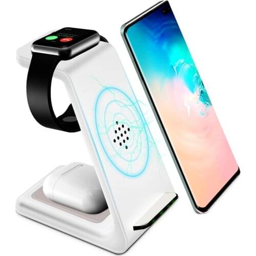 3 in 1 Fast Wireless Charger For Apple Watch 6/5/4/3/2/1 44mm 40mm 42mm 38mm Iphone Airpods Pro 10W Fast Charging stand