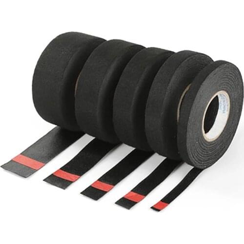 15 Meter Electrical Tape Electricien Fabric Tape For Car Flame Retardant Heat-resistant Tape Wiring Loom Protection