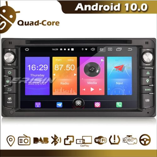 ES2793C 2G+32G Autoradio Car DVD Player Android Auto 10 CarPlay GPS DAB FM DVR Bluetooth OBD WiFi for Toyota Corolla Hilux RAV4