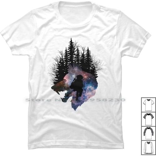 Mononoke Hime T Shirt 100% Cotton Stars Space Movie Wolf Tree Pace Ace Ok No Me Hi Anime