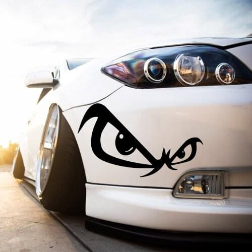 Personality Car Sticker Rearview Mirror Car Head Engine Cover Vinyl Sunscreen Car Styling Accessories Decorative Waterproof PVC