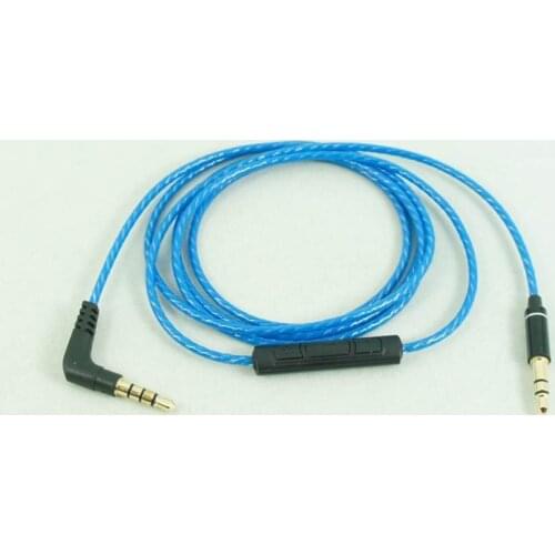 DIY 3.5mm to 3.5mm Headphone Cable with MIC Volume Control for iPhone Samsung