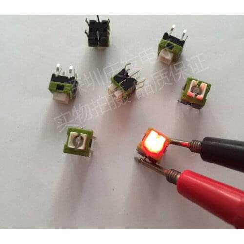 Quality Tact Switch With Lamp LED 8*8 Highlight Red Reset Washer Hood Switch