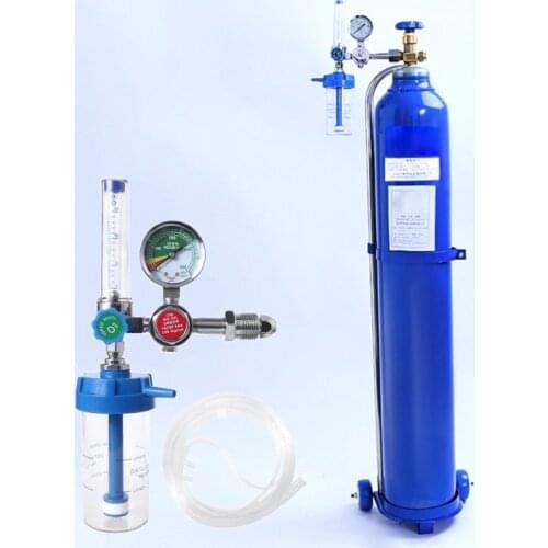 Oxygen Pressure Gas Regulator Inhaler w/Tube O2 Pressure Reducer Oxygen Gauge