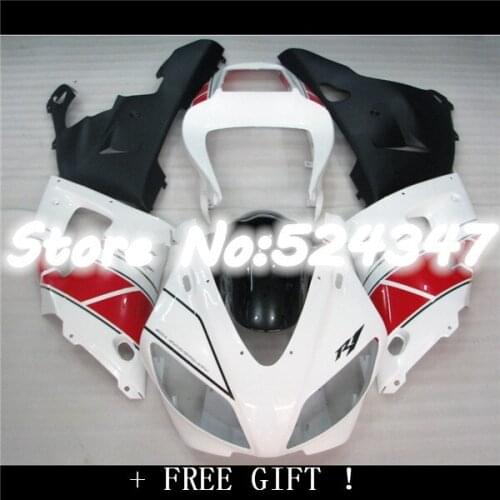 Fei-Body For YZF-R1 98 99 YZF R1 1998 1999 Black white YZFR1 R1 YZF 1000 YZF1000 98-99 Fairing Kit