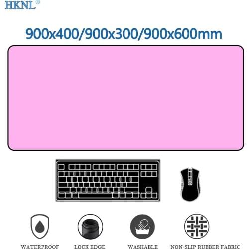 Mousepad Pink Mouse Pad Black and White Sublimation Blanks Office Desk Accessories Computer Mat 90x40 Rugs Table Large Desk Mats
