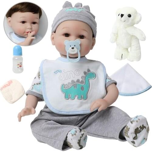 56cm bebe Reborn Dolls Handmade Cute Soft Realistic Newborn Silicone Viny boy Baby Dolls Toys for girl kids Birthday Xmas Gift