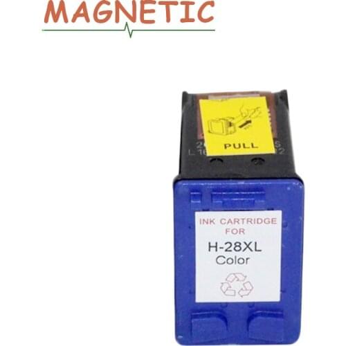 Magnetic Compatible Color Ink Cartridge for HP28 for HP Deskjet 3320 3323 3550 3650 Officejet 4255 5609 5679 5610 PSC 1110 1210