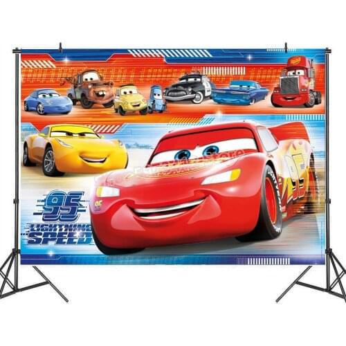Cute Car Backdrop Birthday Decoracion Party Backdrop Curtains Pig Photo Background Children Gifts