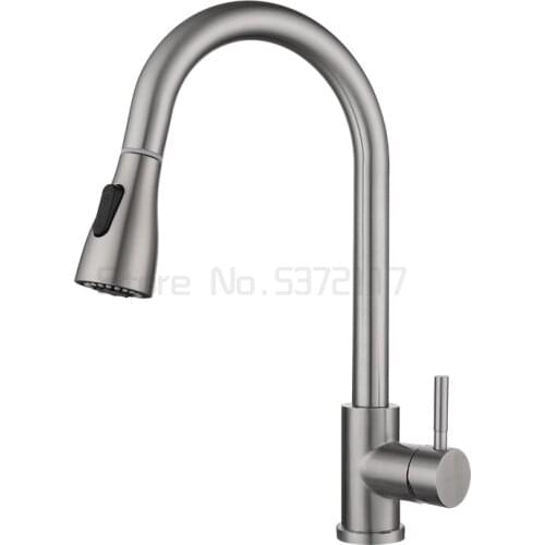 Mrosaa Smart Induction Kitchen Faucets Stainless Steel Pull Out Touch Sensor Water Tap Crane Sink Mixer Faucet 360 Rotation