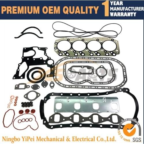 New Engine Gasket Kit For Isuzu 4JB1 4JB1T Diesel Complete Overhaul Gasket Set Bobcat 843 Excavator