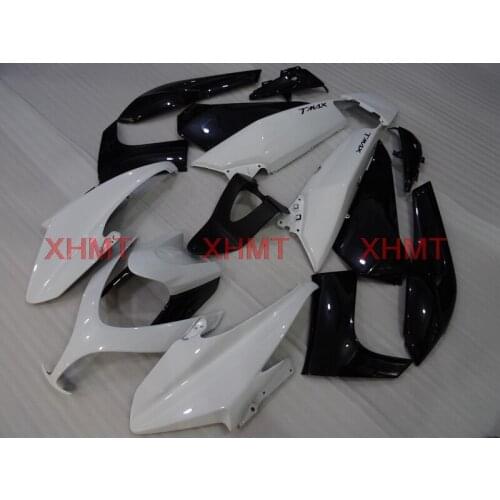 For T-MAX500 2008 - 2012 Motorcycle Fairing T-MAX 500 11 10 Bodywork XP 500 2009 White Black Fairing