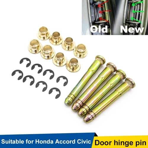 Car Door Hinge Pins Conversion Bushing Repair Kit Outer Parts for Honda Accord Civic CR-V CRX CX DX EX SI EG6 B16 D16 EK EG EH